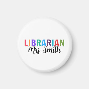 Aimant Bibliothécaire à nom personnalisé