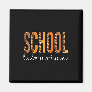 Aimant Bibliothécaire de l'école léopard Squad mignon Aut