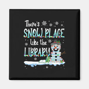Aimant Bibliothécaire Il y a un endroit de neige comme la