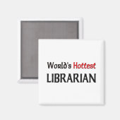 Aimant Bibliothécaire mondiale la plus chaude (Recto/Verso)