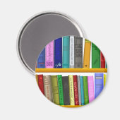 Aimant bibliothèque bibliothèque bibliothèque lecture (Recto/Verso)