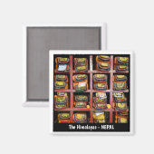 Aimant Bibliothèque bouddhiste, Textes tibétains livres - (Recto/Verso)