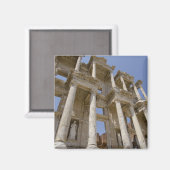 Aimant Bibliothèque de Celsus, construite en 114-117 aprè (Recto/Verso)