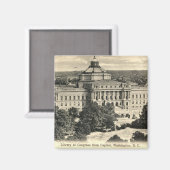 Aimant Bibliothèque du Congrès, Washington DC, 1912 Vinta (Recto/Verso)