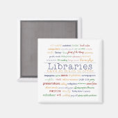 Aimant Bibliothèques - modifier la couleur (Recto/Verso)