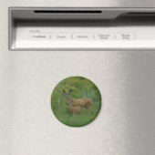 Aimant Biche et faon de cerf mulet D5 (In Situ (Lave-vaisselle))