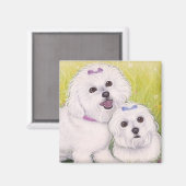 Aimant Bichon Babies (Recto/Verso)
