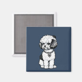 Aimant Bichon Frise (Recto/Verso)