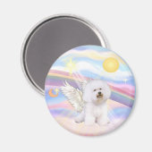 Aimant Bichon Frise Angel (Recto/Verso)