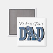 Aimant Bichon Frise DAD (Recto/Verso)