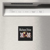 Aimant Bichon Frise Dog MOM (In Situ (Lave-vaisselle))