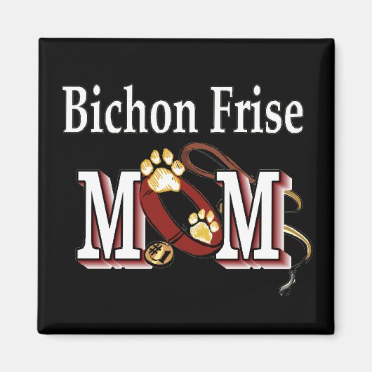 Aimant Bichon Frise Dog MOM (Devant)