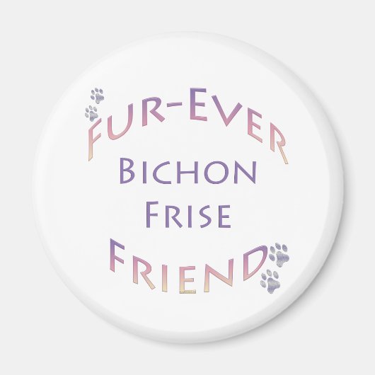 Aimant Bichon Frise Furever (Devant)
