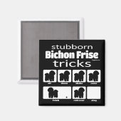 Aimant Bichon Frise Tricks (Recto/Verso)