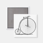 Aimant Bicyclette à grande roue Penny Farthing (Recto/Verso)