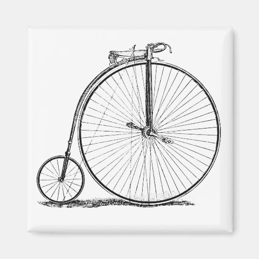 Aimant Bicyclette à grande roue Penny Farthing (Devant)