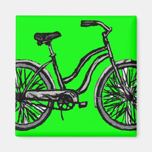 Aimant Bicyclette classique, produits de dessin au trait