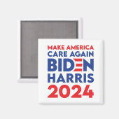 Aimant Biden / Harris - 2024 - Rendre l'Amérique à nouvea (Recto/Verso)