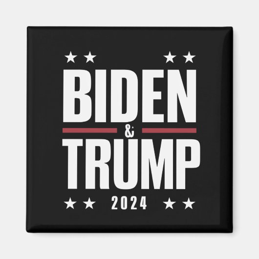 Aimant Biden Trump 2024 Drôle Président VP (Devant)