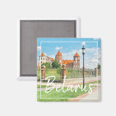 Aimant Biélorussie Architecture du château de Mir Nature  (Recto/Verso)