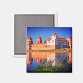 Aimant Biélorussie Architecture du château de Mir Nature  (Recto/Verso)