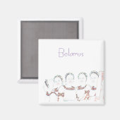 Aimant Biélorussie Biélorussie habillage folklorique Magn (Recto/Verso)