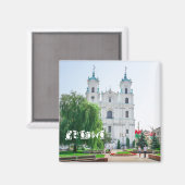 Aimant Biélorussie Grodno Cityscape (Recto/Verso)