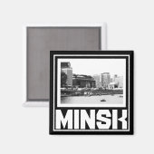 Aimant Biélorussie Minsk Architecture Cityscape (Recto/Verso)