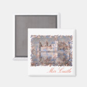 Aimant Biélorussie Mir Château Architecture Peinture Magn (Recto/Verso)