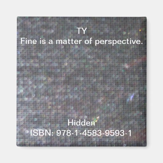 Aimant Bien est une question de perspective. (Devant)