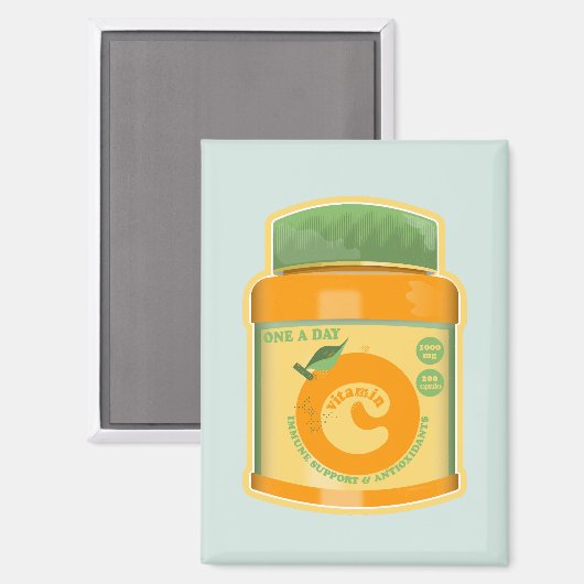 Aimant Bien-être vitamine C (Recto/Verso)