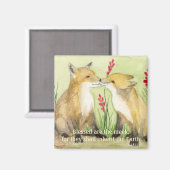 Aimant Bienheureux sont les Meek Foxes (Recto/Verso)