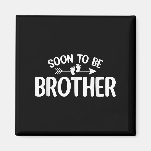 Aimant Bientôt Être Frère Drôle Grossesse Faire-part Br (Devant)