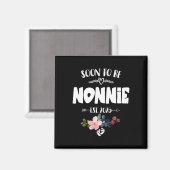 Aimant Bientôt Être Nonnie 2025 Fête des mères Première F (Recto/Verso)