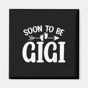 Aimant Bientôt Gigi Femmes Annonce de Grossesse Grand