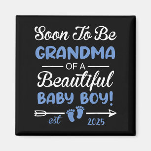 Aimant Bientôt Grand-mère d'un beau bébé garçon Reveal