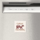 Aimant Bienvenue à California Bear Forest (In Situ (Lave-vaisselle))