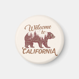 Aimant Bienvenue à California Bear Forest