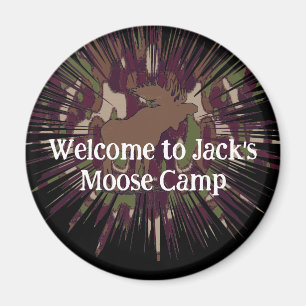 Aimant Bienvenue À Camouflage Moose Break-out Camo