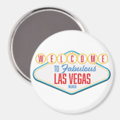 Aimant Bienvenue à Fabulous las vegas (Recto/Verso)