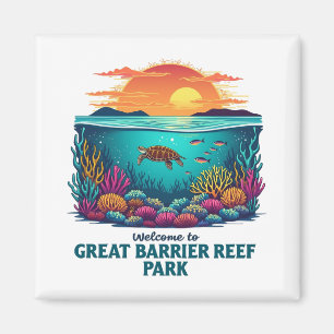Aimant Bienvenue à Great Barrier Reef National Australian