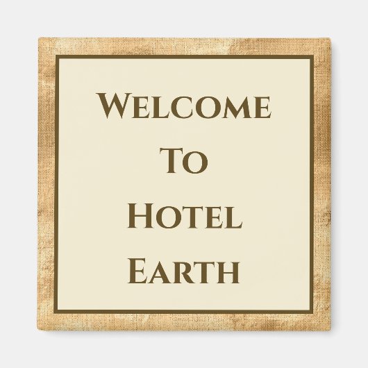 Aimant Bienvenue À Hotel Earth (Devant)