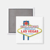 Aimant Bienvenue à Las Vegas (Recto/Verso)
