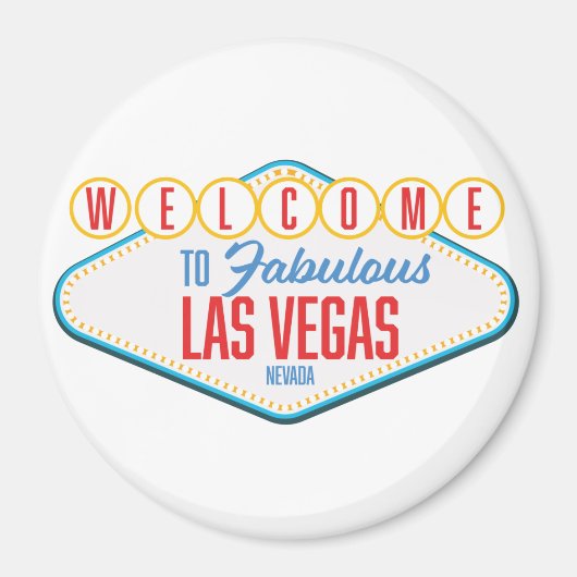 Aimant Bienvenue à Las Vegas Fabuleuse (Devant)