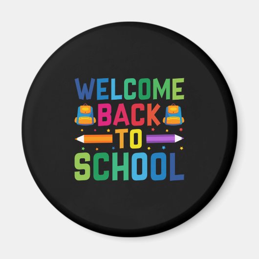 Aimant Bienvenue À L'École (Devant)