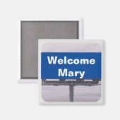 Aimant Bienvenue à Mary aimnet (Recto/Verso)