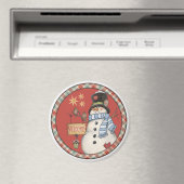 Aimant Bienvenue à Snowman (In Situ (Lave-vaisselle))