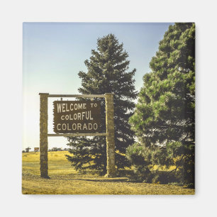 Aimant Bienvenue au Colorado coloré