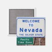 Aimant Bienvenue au Nevada (Recto/Verso)