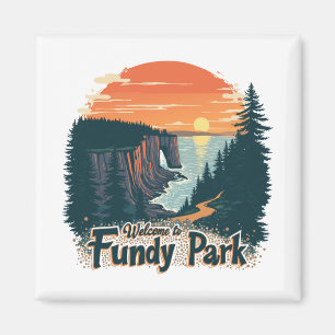 Aimant Bienvenue au parc national canadien Fundy